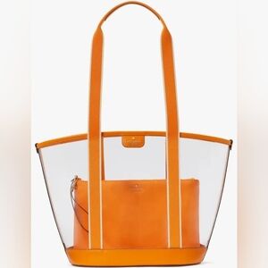 Kate Spade Transparent Orange Tote from Clare line